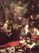 OOST, Jacob van, the Younger, St Macarius of Ghent Giving Aid to the Plague Victims sh